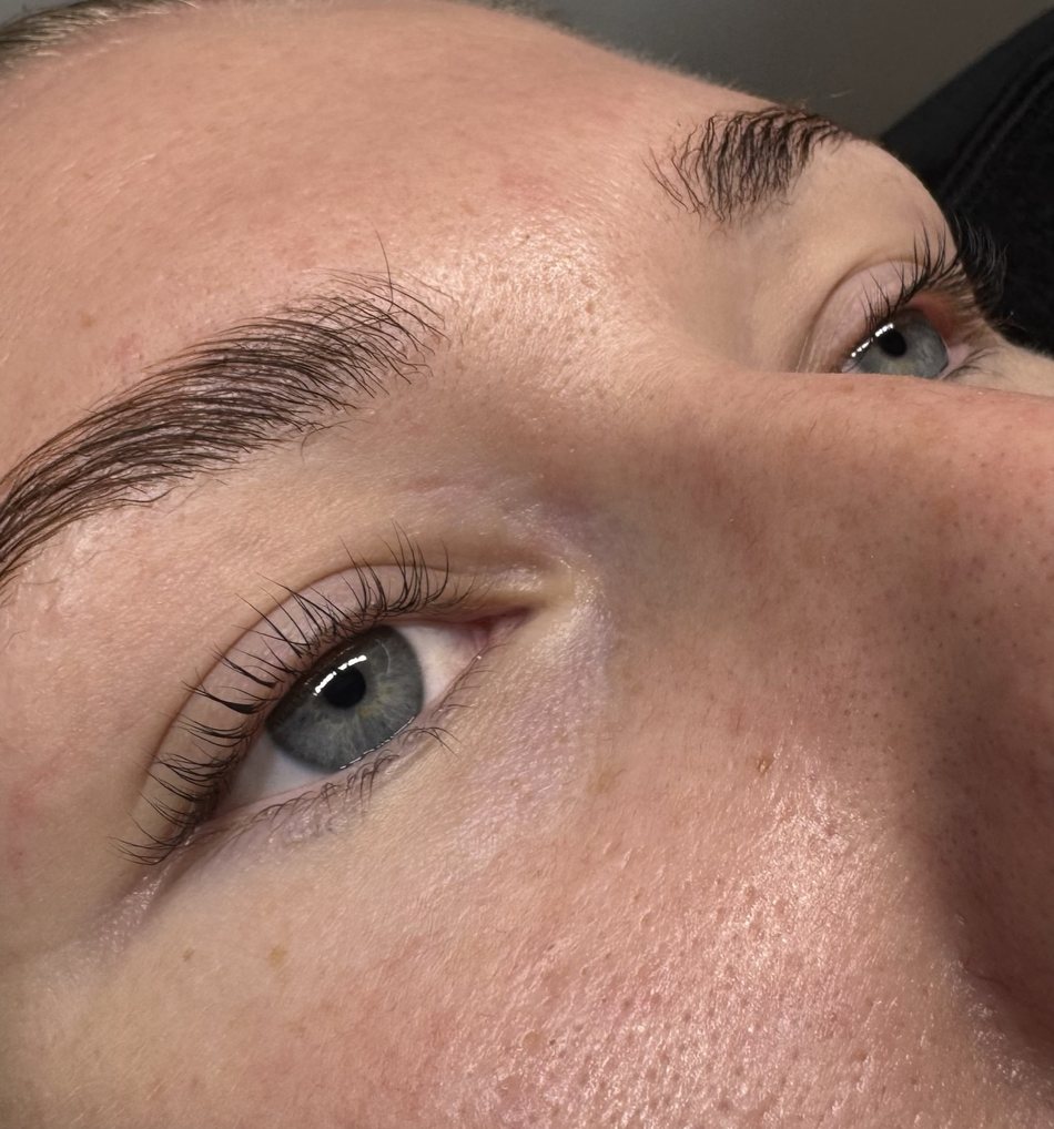 Lash and brow work by Beauty Over Bec